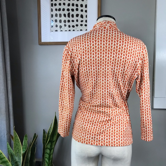 J. McLaughlin faux wrap chain link top sz M - Picture 4 of 6